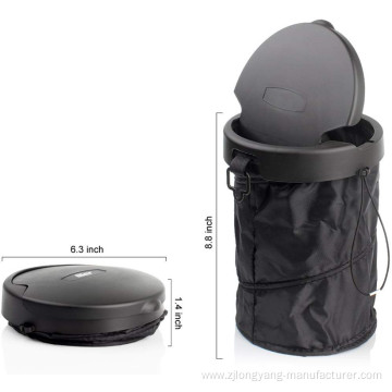 Foldable multi-function car garbage can